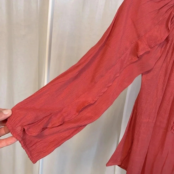 HARVE BERNARD NWOT Off The Shoulder Top Frill Sleeve, Size M - Picture 7 of 11